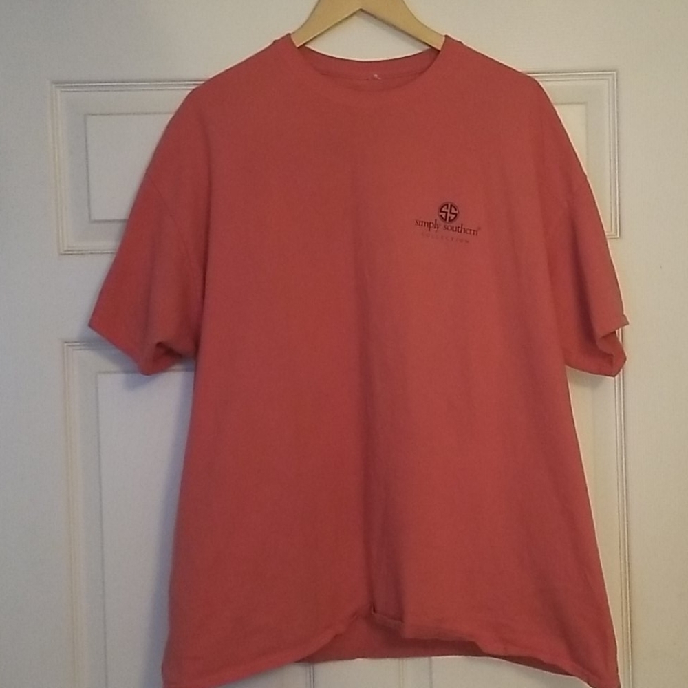 Coral Deer Simply Southern Shortsleeve